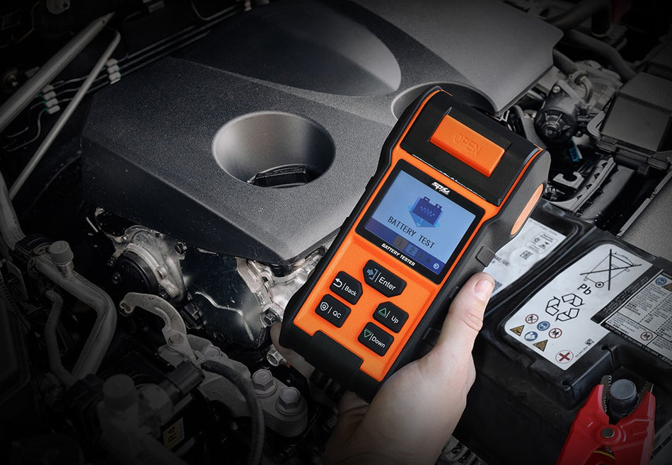 6V/12V/24V ACCU TESTER MET PRINTER EN KLEURENDISPLAY