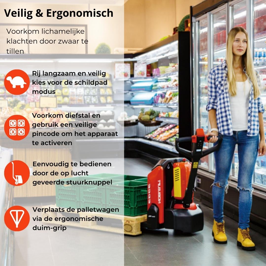 Elektrische pompwagen
 -  1500 kg - 1150 mm | 800 mm - Noblelift - Weldingshop