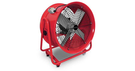 Mobiele ventilator op wielen 1100W 3x400V MW Tools