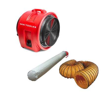 Ventilator MV400PP met slang en filterzak MW Tools - foto 2