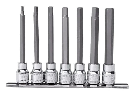 3/8" BINNENZESKANT METRISCH BIT DOPPEN 100MM 7 DELIG