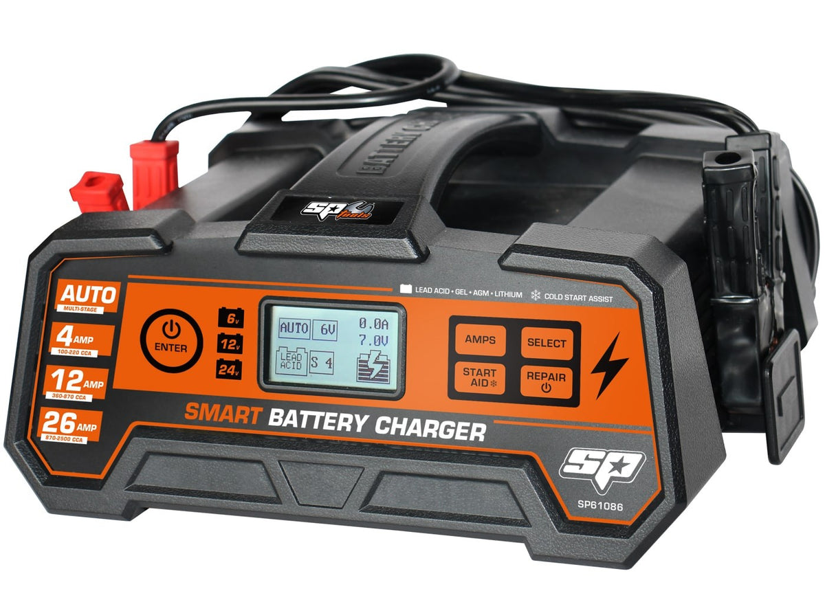 8 STAPS ACCU LADER MULTI VOLT 26 AMP