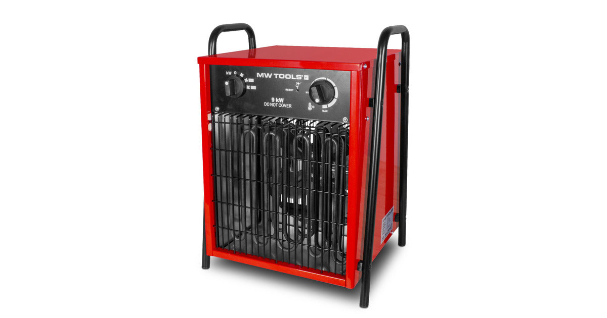 Warmeluchtblazer elektrisch 9kW 3x400V MW Tools