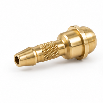 Slangtule 1/4 inch × 6 mm kort model messing – 914007K