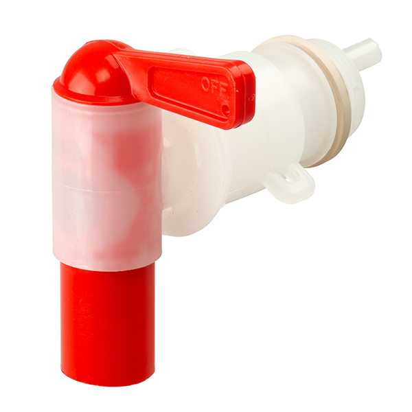 Uitloopkraan incl. adapter  voor 200 liter L-ring vat - Weldingshop