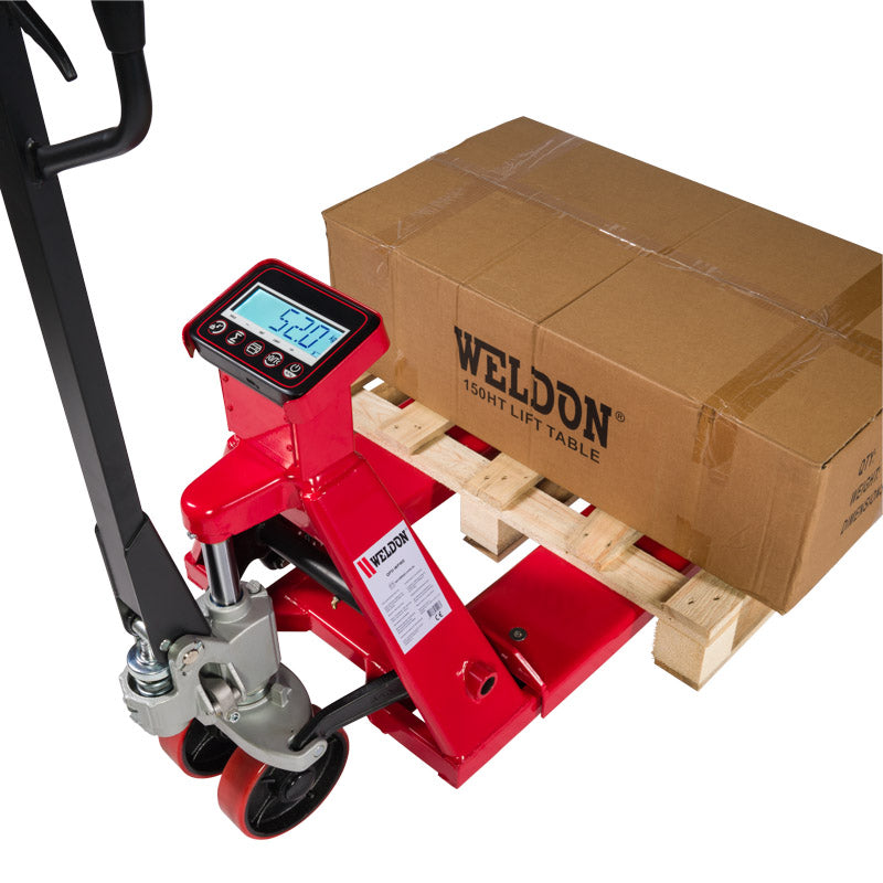 QPD-WPW - Palletwagen met weegschaal Weldon - Weldingshop