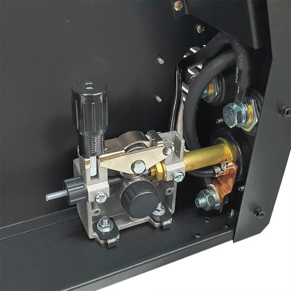 DUALMIG 210 S4 inverter lasapparaat met wielen en fleshouder. - Weldingshop