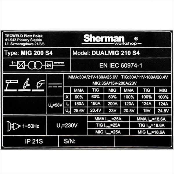 DUALMIG 210 S4 inverter lasapparaat met wielen en fleshouder. - Weldingshop