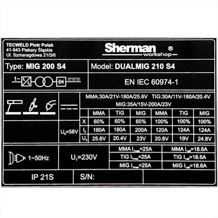 DUALMIG 210 S4 inverter lasapparaat met wielen en fleshouder. - Weldingshop