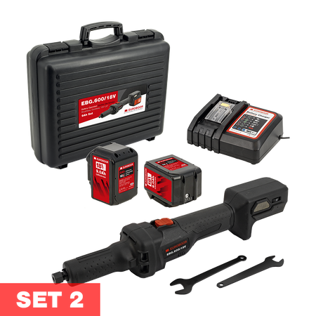 Accu aangedreven stiftslijper 18V set, 26000 RPM. - Weldingshop