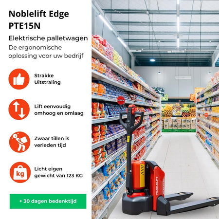 Elektrische pompwagen
 -  1500 kg - 1150 mm | 800 mm - Noblelift - Weldingshop