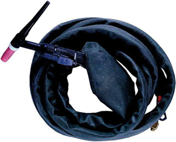 Weldas PYTHONrap™ kabel pakketbeschermer; zwart vlamvertragend nylon; 4 meter lengte en 23 mm diameter; ritssluiting