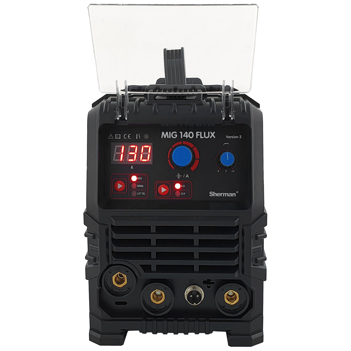 Sherman MIG 140 FLUX 3-in-1 lasapparaat 130 A – gasloos, MMA en TIG Lift