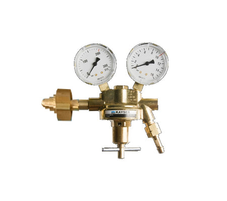 Reduceerventiel K10 waterstof 0-10 bar ingang 300bar Cen4 x3/8''links - Weldingshop