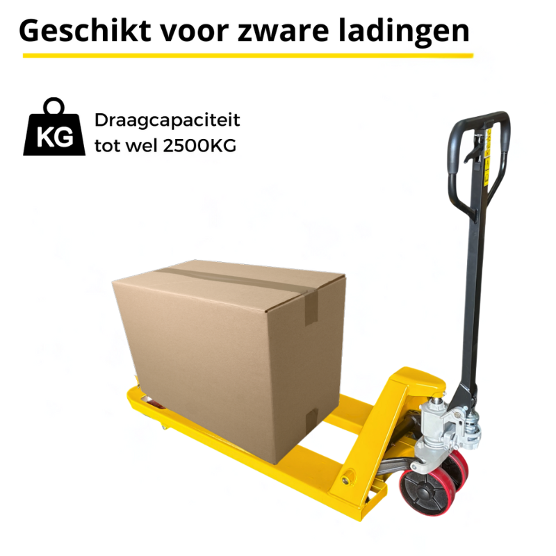 Palletwagen 2500KG - Vorklengte 1150mm - Dubbel Vorkwiel | Partijvoordeel 3 Stuks - Weldingshop