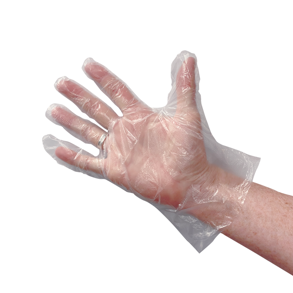 PE handschoen geruwd 30mu per 100 stuks - Weldingshop