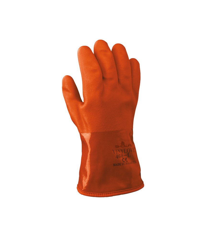 Gants De Travail Imperméables Showa 460 PVC Isolés Pour Froid | Modèle Atlas | Taille Unique