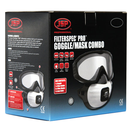 AGE130 Filterspec FFP3V met Goggle - Weldingshop