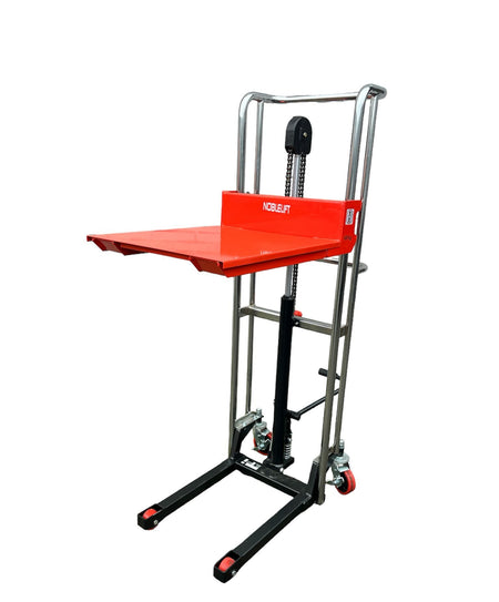 Handmatige stapelaar met vorken en platform - 1.5 meter - Weldingshop