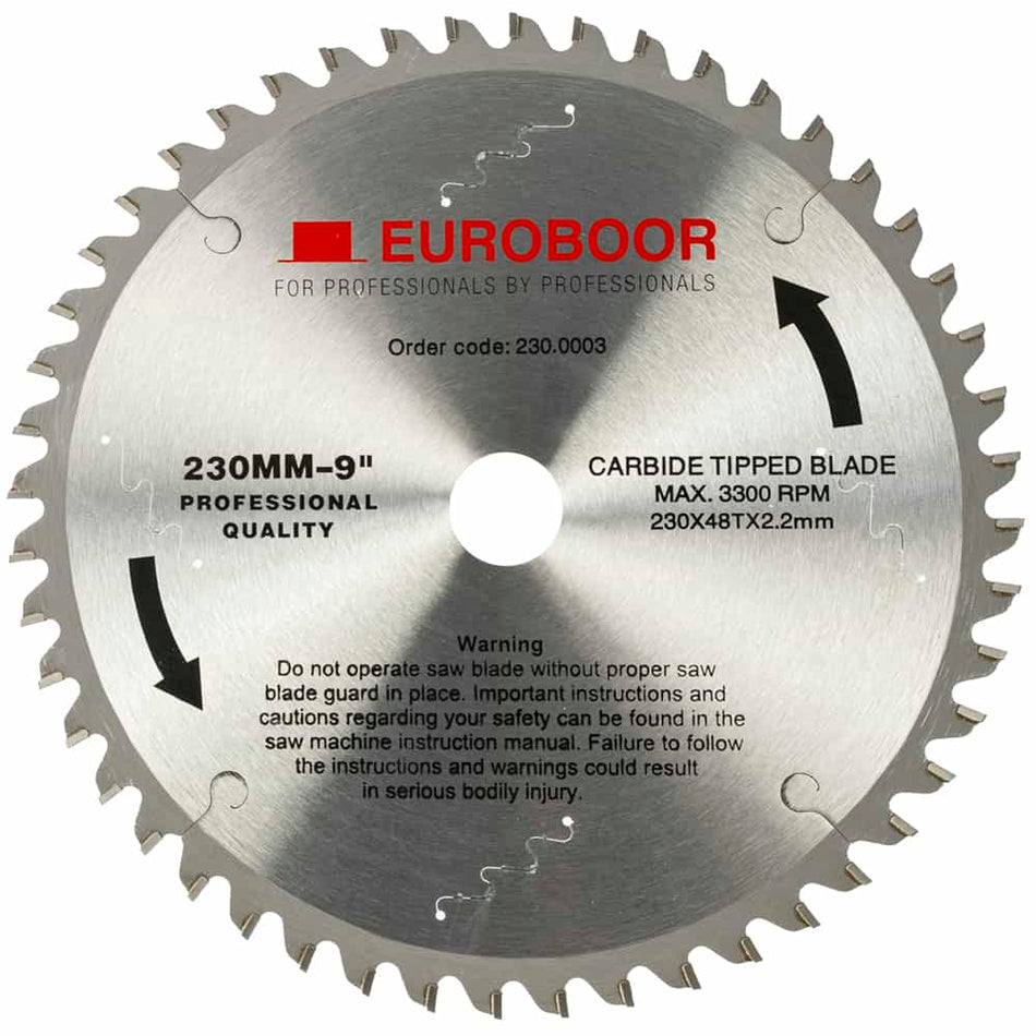 Zaagblad, TCT, D 230 mm / 9 inch, T 48. - Weldingshop