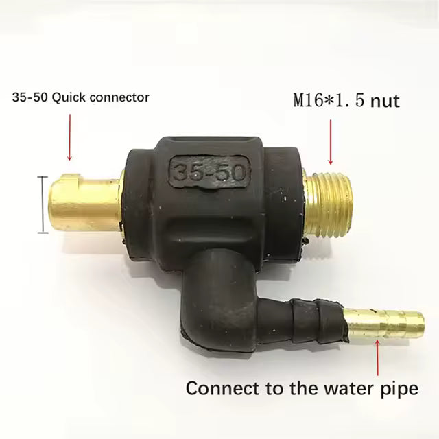 TIG adapter 9 of 13 mm naar M16x1.5 aansluiting. - Weldingshop
