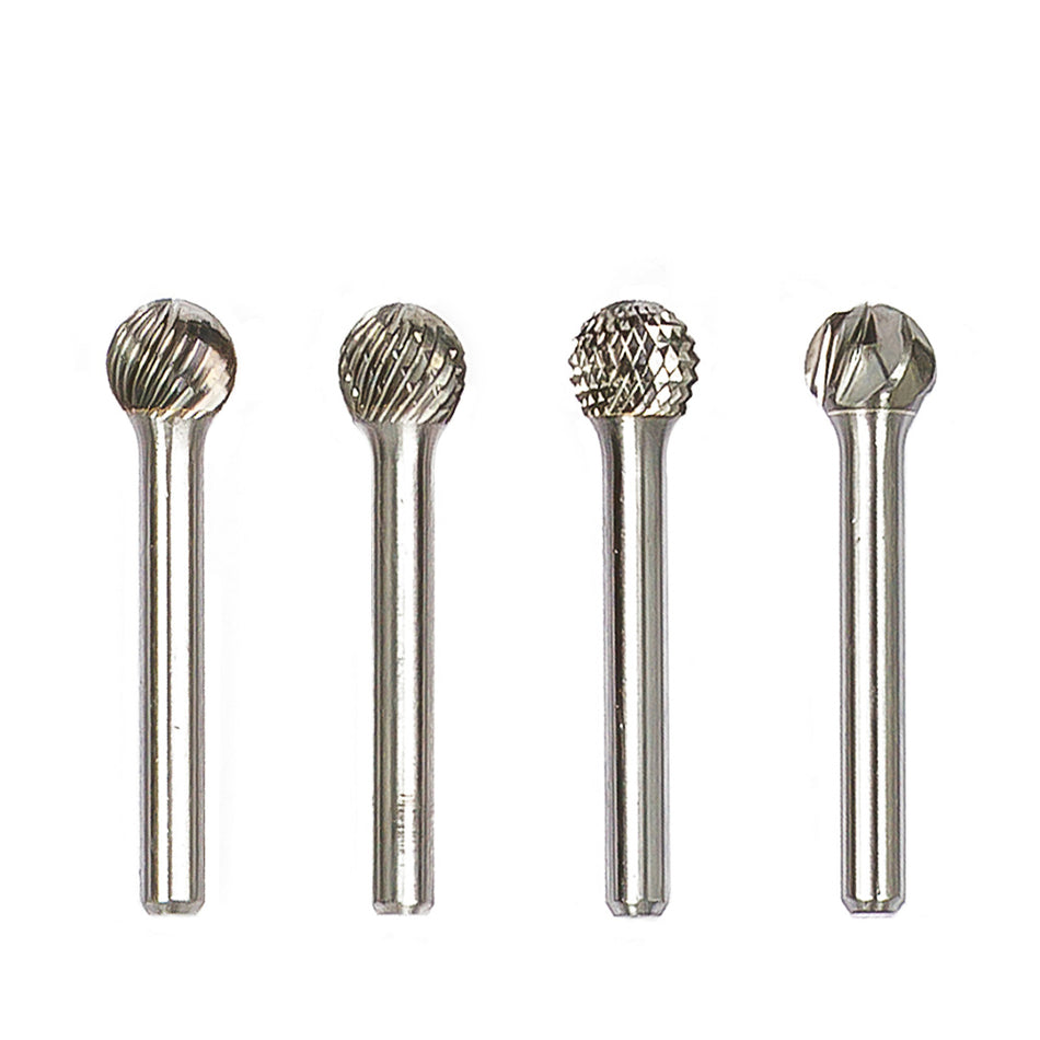 Stiftfrees, stiftfrees tandvorm Alu vertanding, model D, D 10 mm, L 9 mm.
