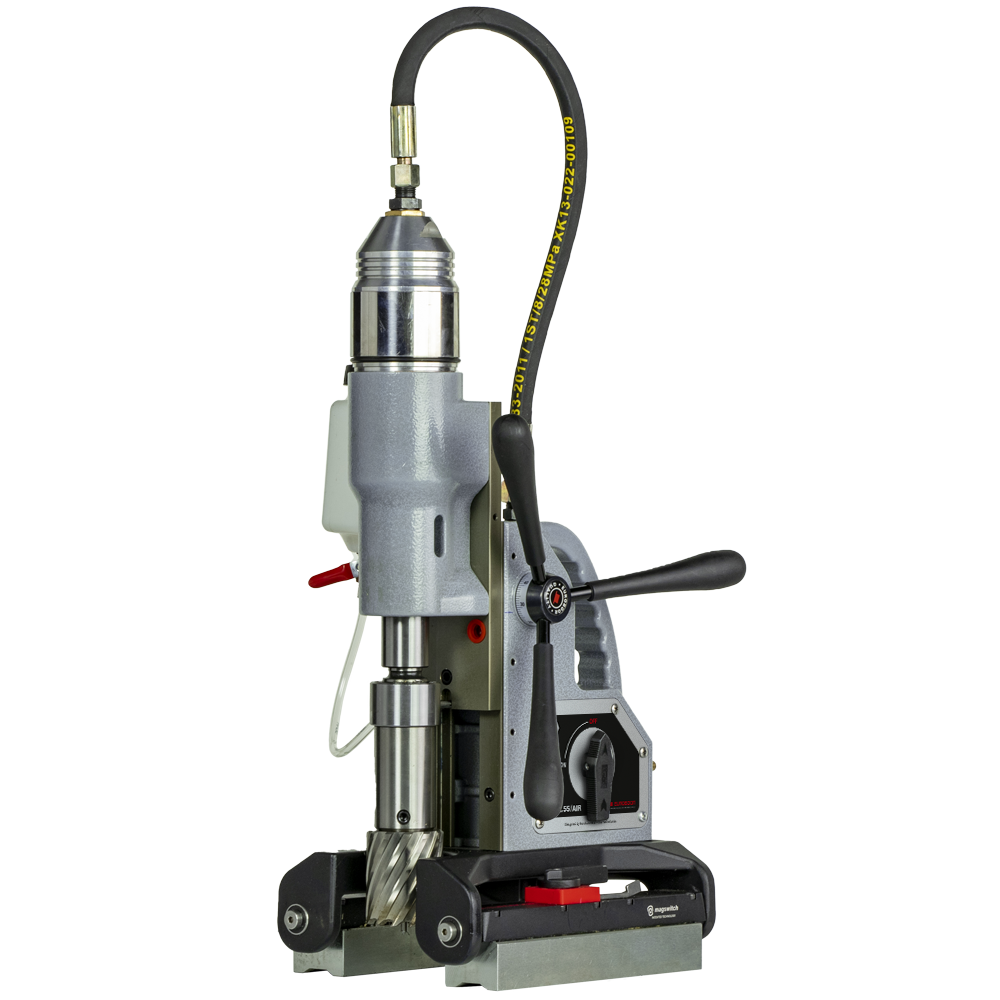 Pneumatische magneet kernboormachine, 55mm - 2 3/16", 6.3 bar. - Weldingshop