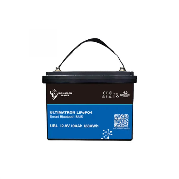 Ultimatron Lithiumbatterij 12.8V 100Ah PRO 1280Wh LiFePO4 Smart BMS Met Bluetooth