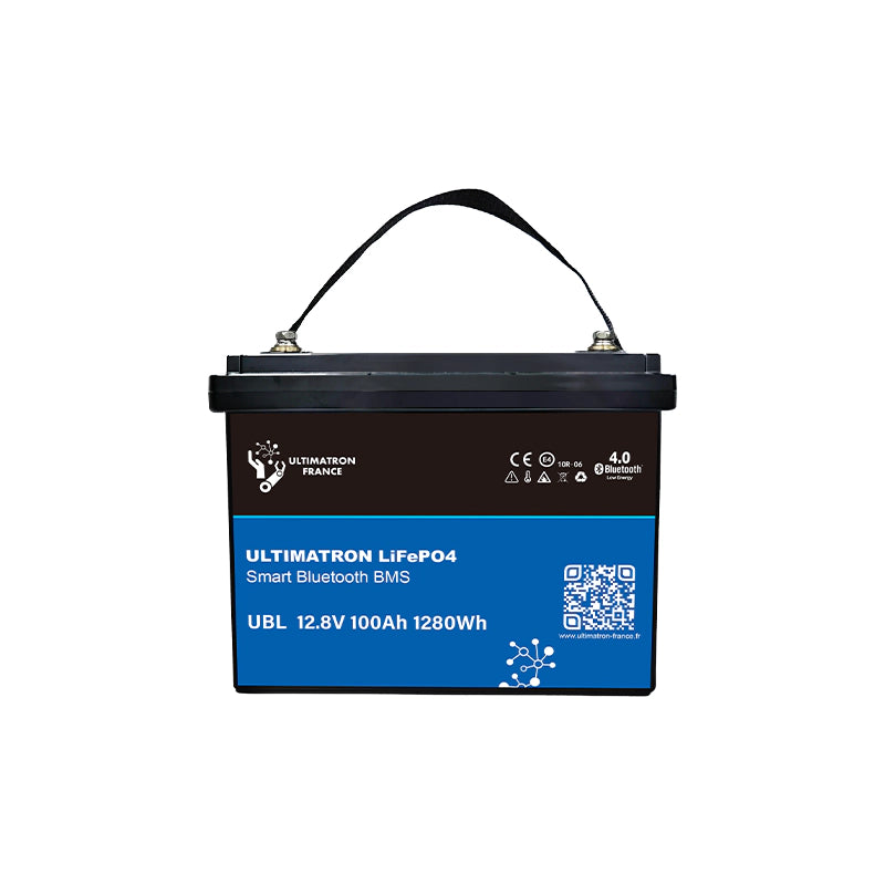 Ultimatron Lithiumbatterij 12.8V 100Ah PRO 1280Wh LiFePO4 Smart BMS Met Bluetooth