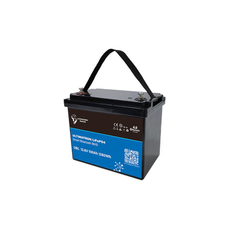 Ultimatron Lithiumbatterij 12.8V 100Ah PRO 1280Wh LiFePO4 Smart BMS Met Bluetooth