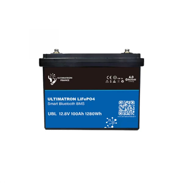 Ultimatron Lithiumbatterij 12.8V 100Ah PRO 1280Wh LiFePO4 Smart BMS Met Bluetooth