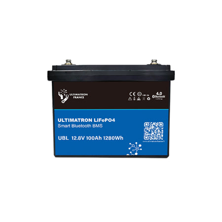 Ultimatron Lithiumbatterij 12.8V 100Ah PRO 1280Wh LiFePO4 Smart BMS Met Bluetooth