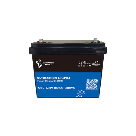 Ultimatron Lithiumbatterij 12.8V 100Ah PRO 1280Wh LiFePO4 Smart BMS Met Bluetooth