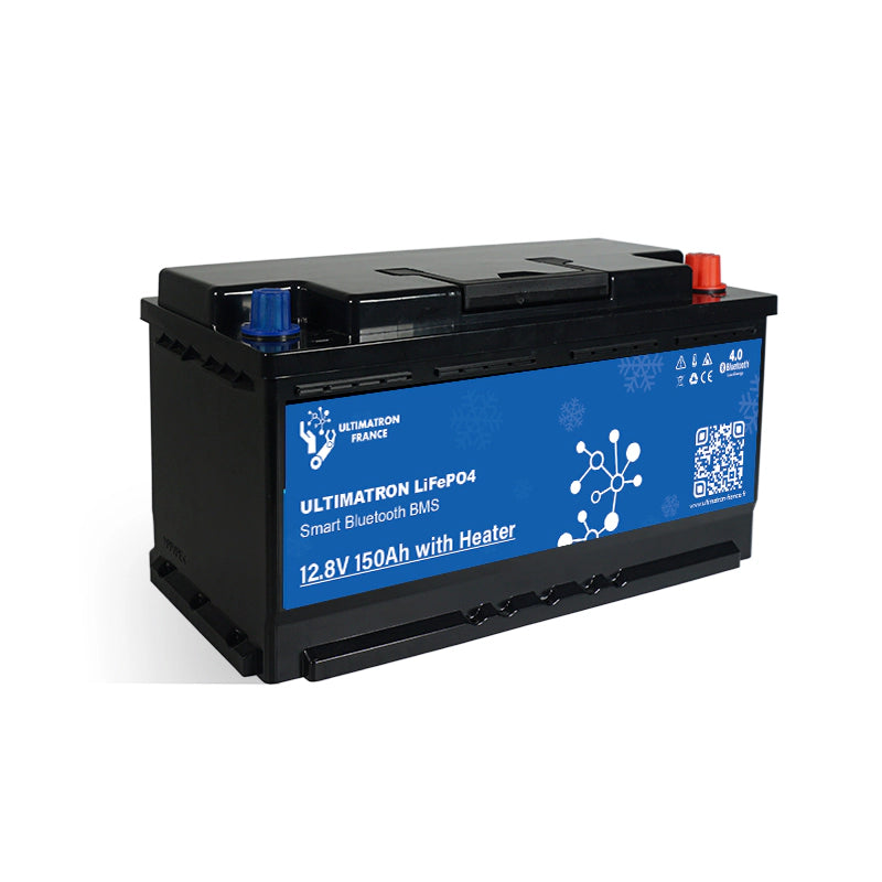 Ultimatron Lithiumbatterij Onder Zitplaats van 12.8V 150Ah LiFePO4 Smart BMS Met Bluetooth Verwarming