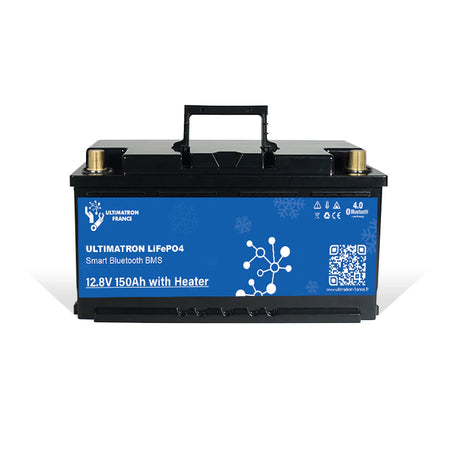 Ultimatron Lithiumbatterij Onder Zitplaats van 12.8V 150Ah LiFePO4 Smart BMS Met Bluetooth Verwarming