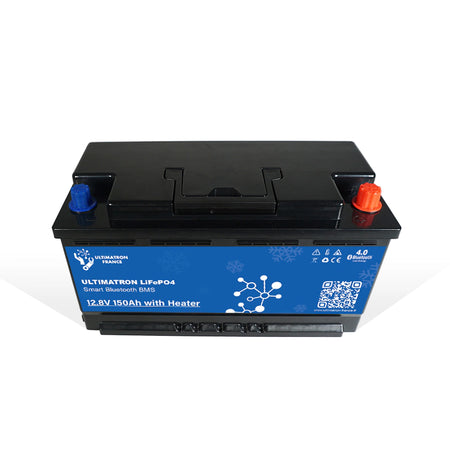 Ultimatron Lithiumbatterij Onder Zitplaats van 12.8V 150Ah LiFePO4 Smart BMS Met Bluetooth Verwarming