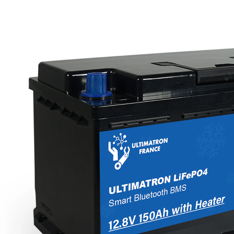 Ultimatron Lithiumbatterij Onder Zitplaats van 12.8V 150Ah LiFePO4 Smart BMS Met Bluetooth Verwarming