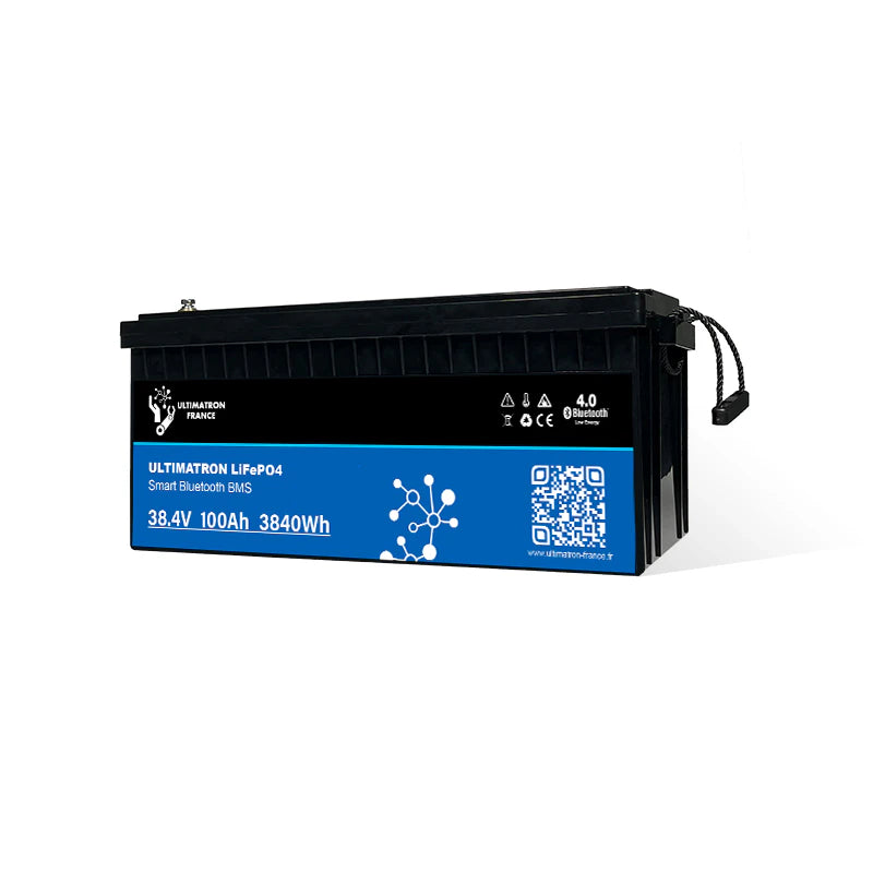Ultimatron Lithiumbatterij 36V 100Ah LiFePO4 Slim BMS Met Bluetooth