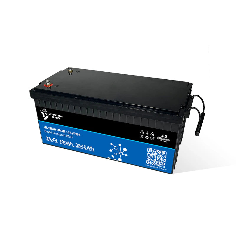 Ultimatron Lithiumbatterij 36V 100Ah LiFePO4 Slim BMS Met Bluetooth