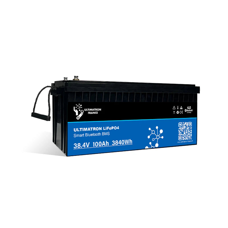 Ultimatron Lithiumbatterij 36V 100Ah LiFePO4 Slim BMS Met Bluetooth
