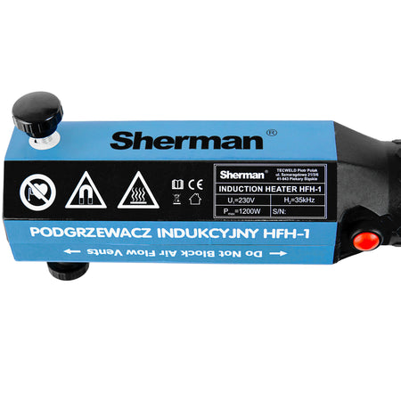 Tecweld HFH-1 inductieverwarmer bediening en ventilatie