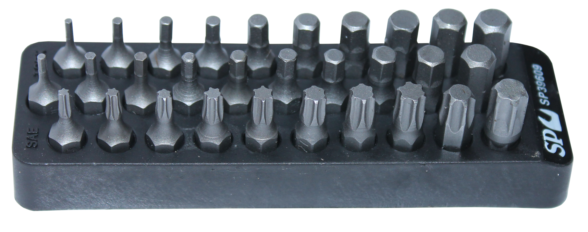BITSET 30 DELIG BINNENZESKANT METRISCH EN SAE, TORX