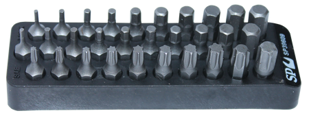BITSET 30 DELIG BINNENZESKANT METRISCH EN SAE, TORX
