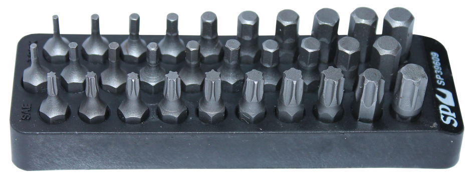 BITSET 30 DELIG BINNENZESKANT METRISCH EN SAE, TORX