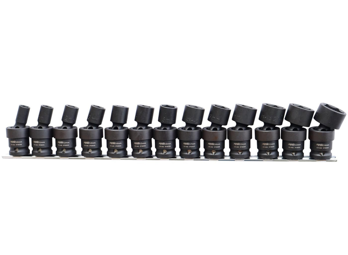 CARDANDOPPENSET KRACHT OP RAIL 1/2” 6-KANT 13 DELIG