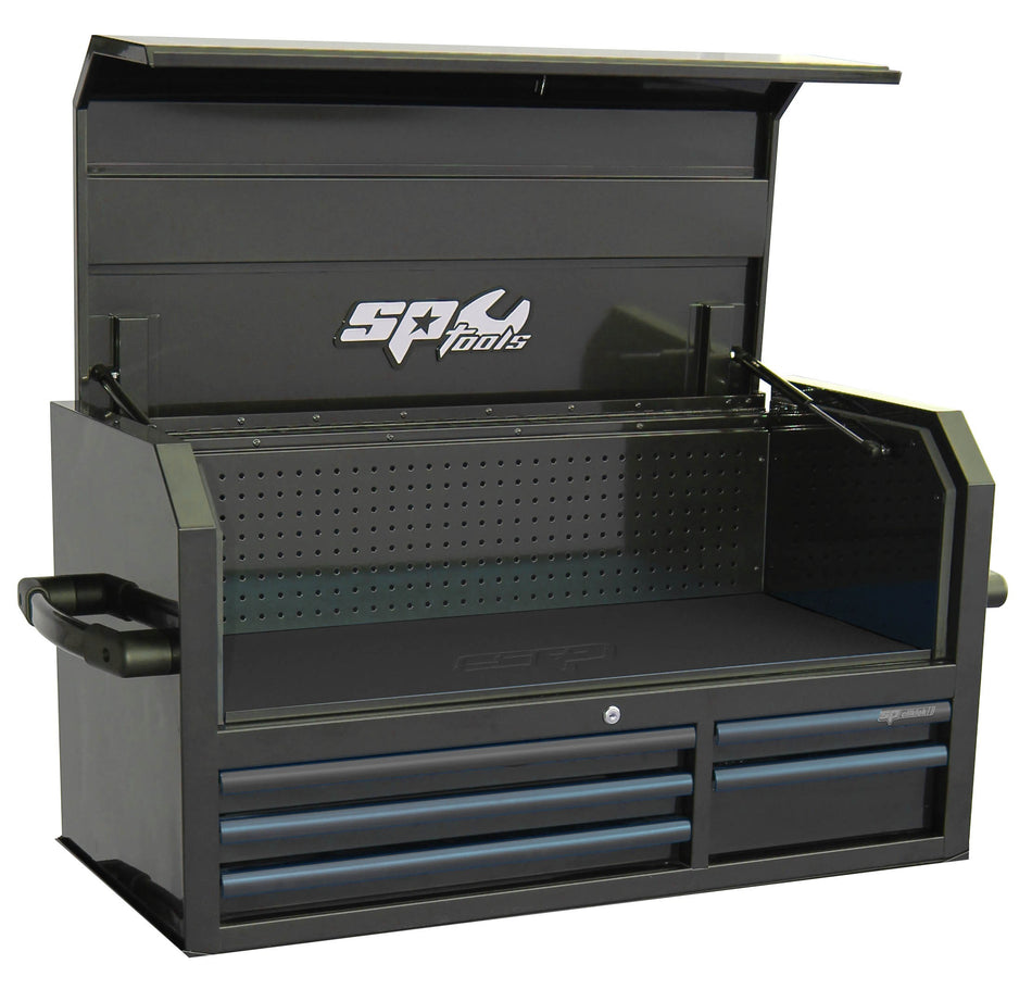 CUSTOM GEREEDSCHAPSKIST ZWART/ZWART 5 LADEN POWER HUTCH