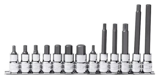 DOPPEN OP RAIL 1/2" METRISCH BINNENZESKANT/ SPLINE 13 DELIG