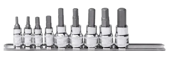 DOPPEN OP RAIL 1/4” & 3/8” BINNENZESKANT 9 DELIG METRISCH