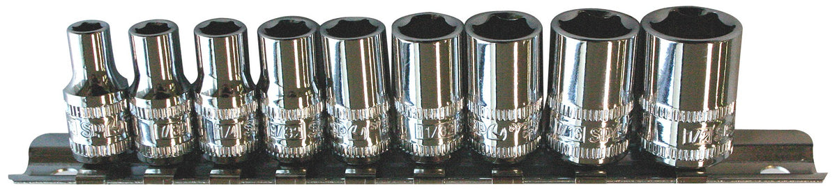 DOPPEN OP RAIL 1/4" 6 KANT 9 DELIG SAE