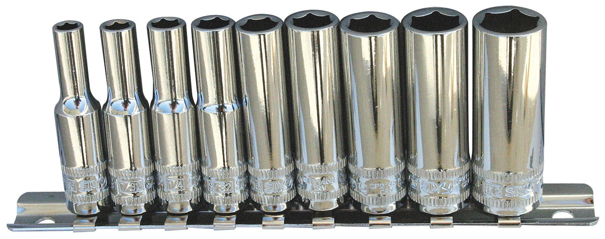 DOPPEN OP RAIL 1/4" 6 KANT LANG 9 DELIG SAE
